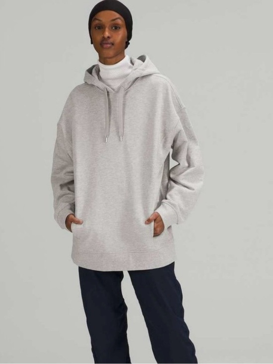 lululemon athletica Tops - Lululemon Perfectly Oversized Hoodie
Heathered Core Light Grey Size 8
